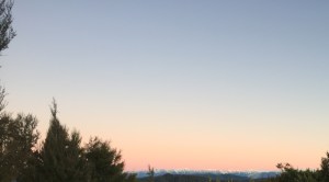 Sunset over the range from Hope Saddle lookout